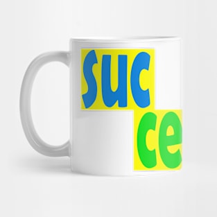 design "success" text green Mug